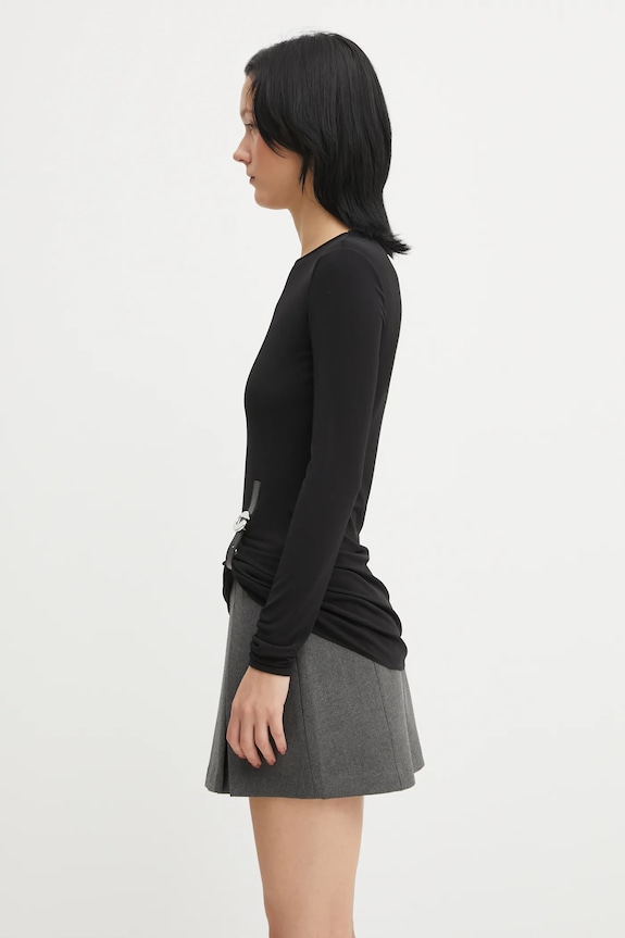 Tričko s dlhým rukávom Coperni Suspended COPT101F5022 čierna AW25