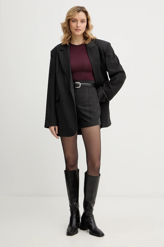 La Mania longsleeve MALENE MALENE bordowy AW25