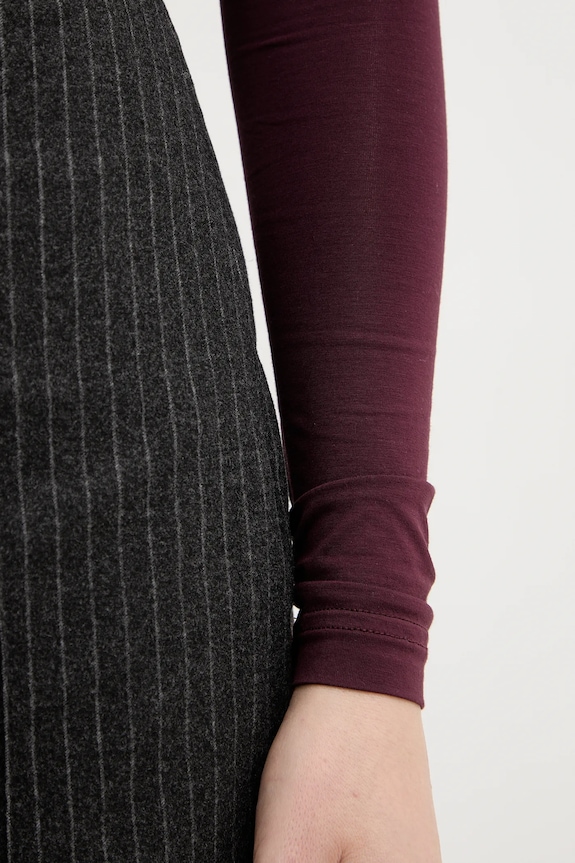 La Mania longsleeve MALENE MALENE bordowy
