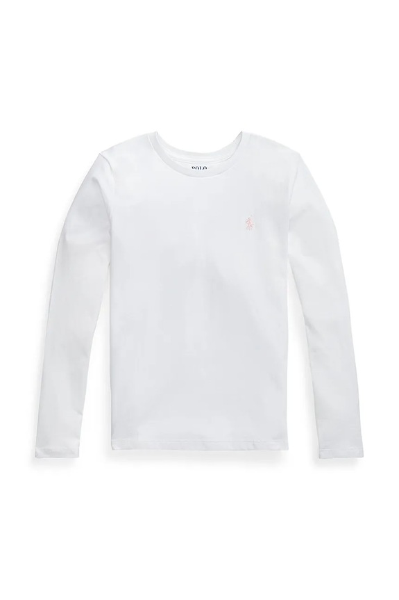 Μακρυμάνικο Polo Ralph Lauren στρογγυλό λευκό 313841122030