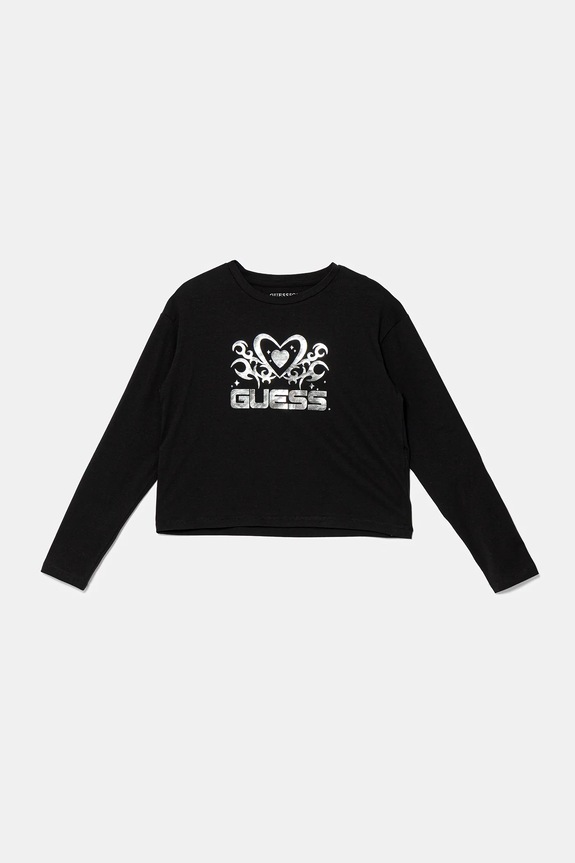 Guess longsleeve dziecięcy pozostałe czarny J5YI03.K6YW4.9BYA