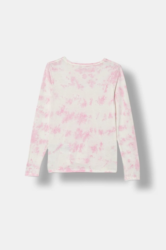 Guess gyerek pamut hosszú ujjú felső J5YI16.K8HM4.9BYA rózsaszín AW25