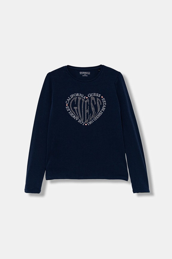 Guess longsleeve imprimeu bleumarin J5YI38.K6YW4.9BYA
