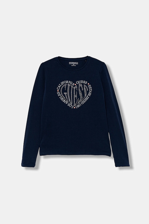 Guess longsleeve imprimeu bleumarin J5YI38.K6YW4.9BYA