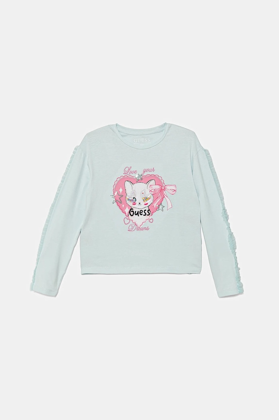 Guess longsleeve dziecięcy pozostałe niebieski K5YI03.K6YW4.9BYA