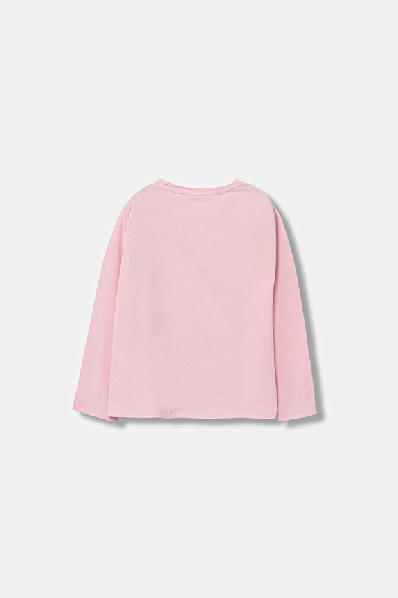 Guess longsleeve dziecięcy K5YI10.K6YW4.9BYA różowy AW25