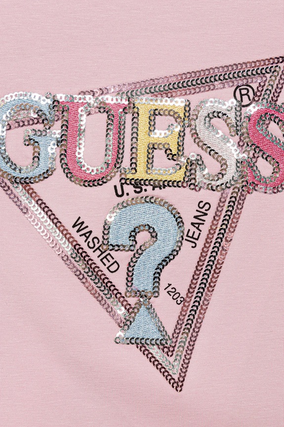 Dziewczynka Guess longsleeve dziecięcy K5YI10.K6YW4.9BYA różowy