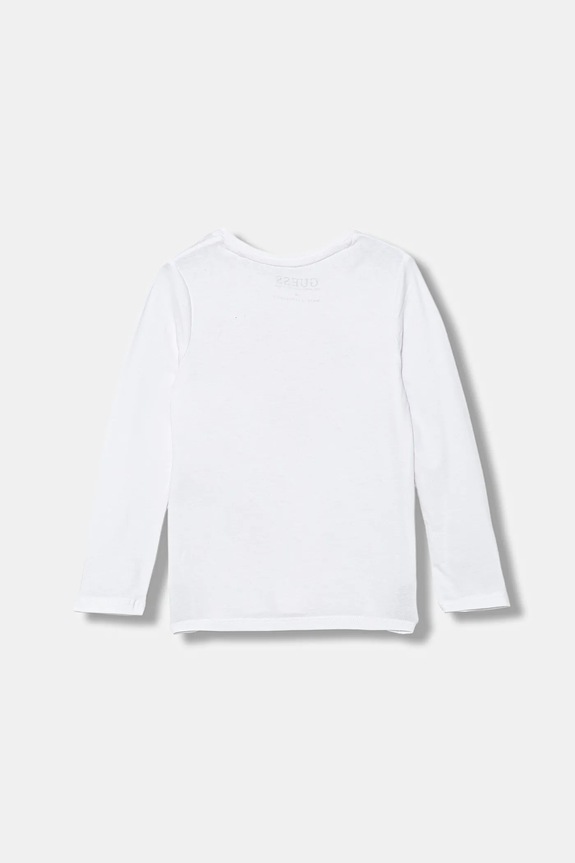 Guess longsleeve copii K5YI16.K6YW4.9BYA alb AW25