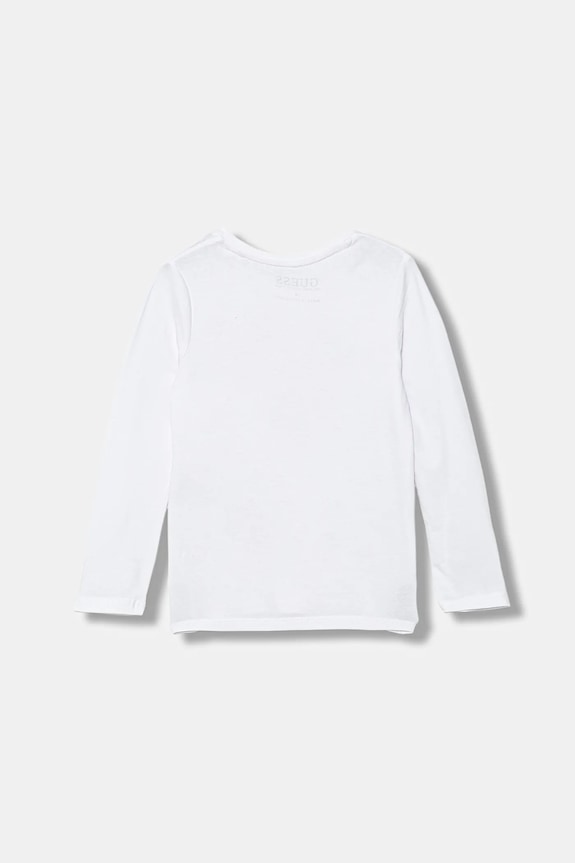 Guess longsleeve copii K5YI16.K6YW4.9BYA alb AW25