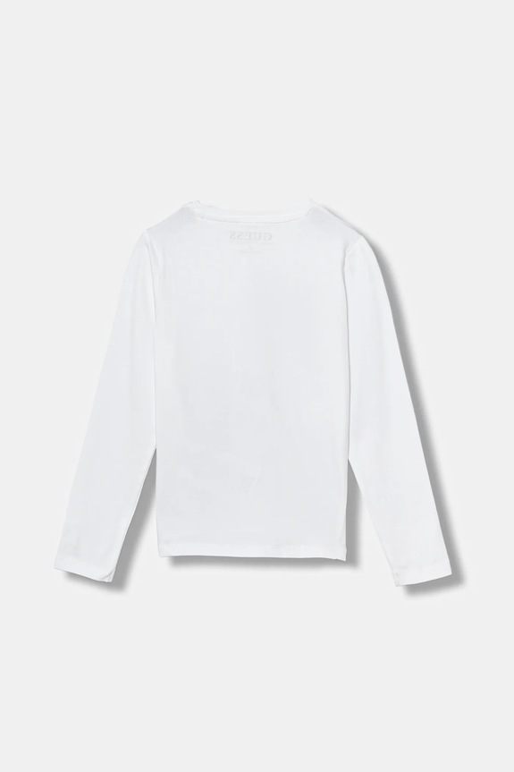 Παιδικό μακρυμάνικο Guess K5YI22.K6YW4.9BYA λευκό AW25