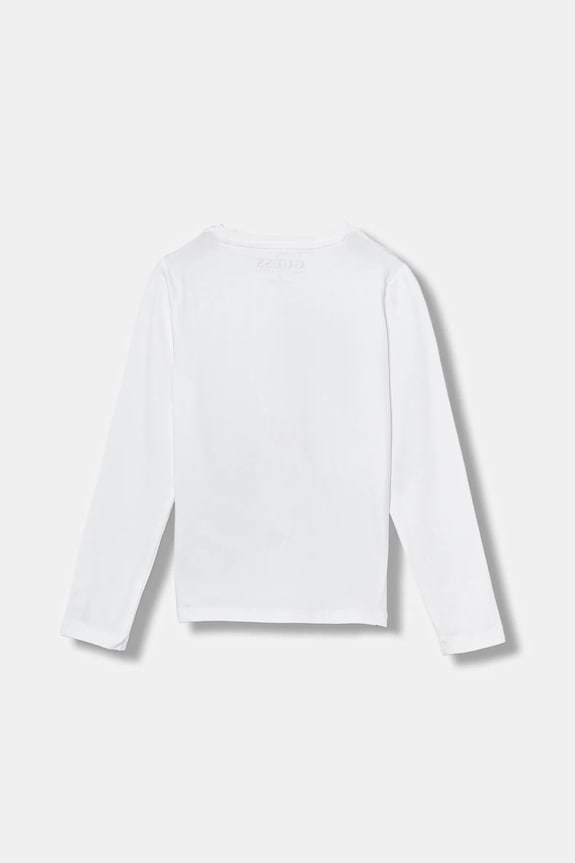 Παιδικό μακρυμάνικο Guess K5YI22.K6YW4.9BYA λευκό AW25