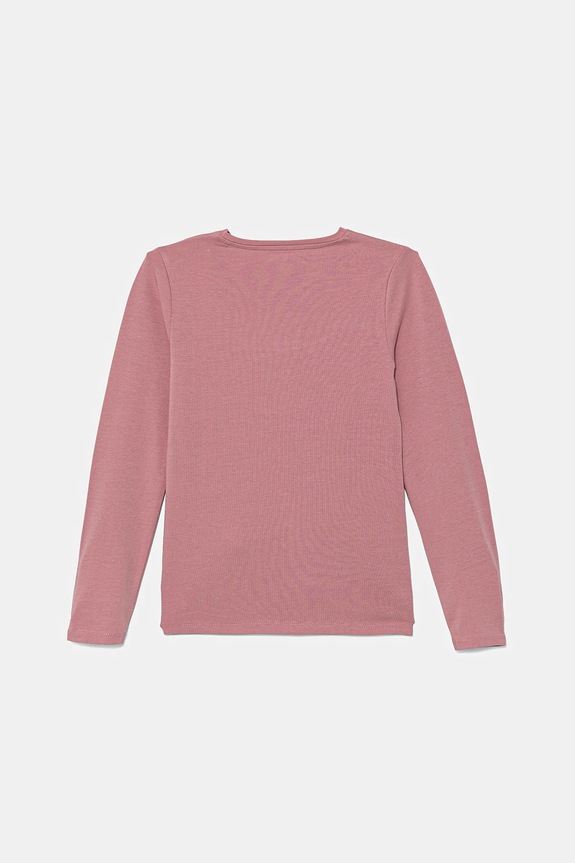 Dětské tričko s dlouhým rukávem Guess K5YI22.K6YW4.9BYA růžová AW25