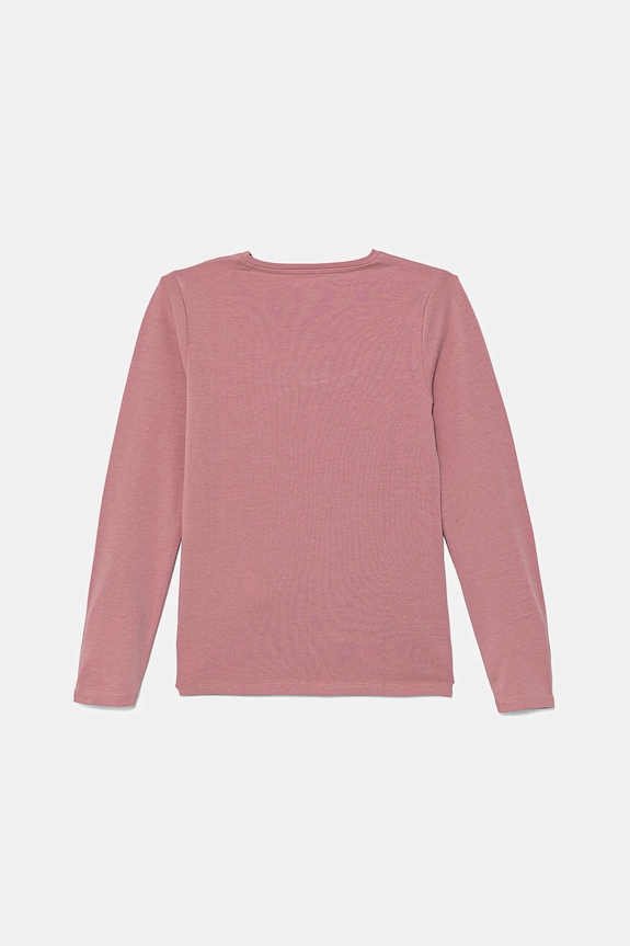 Dětské tričko s dlouhým rukávem Guess K5YI22.K6YW4.9BYA růžová AW25