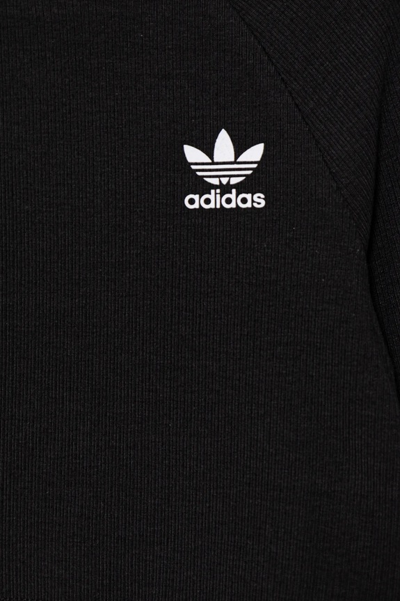 Dětské tričko s dlouhým rukávem adidas Originals černá JW2597