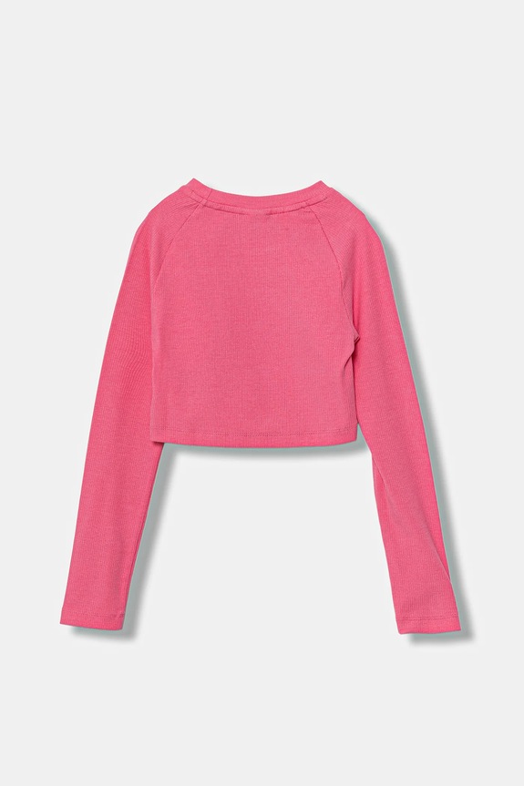 Fete adidas Originals longsleeve copii JW2598 roz