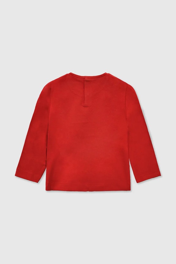 Mayoral longsleeve dziecięcy 116.4D.Baby.9BYA czerwony AW25