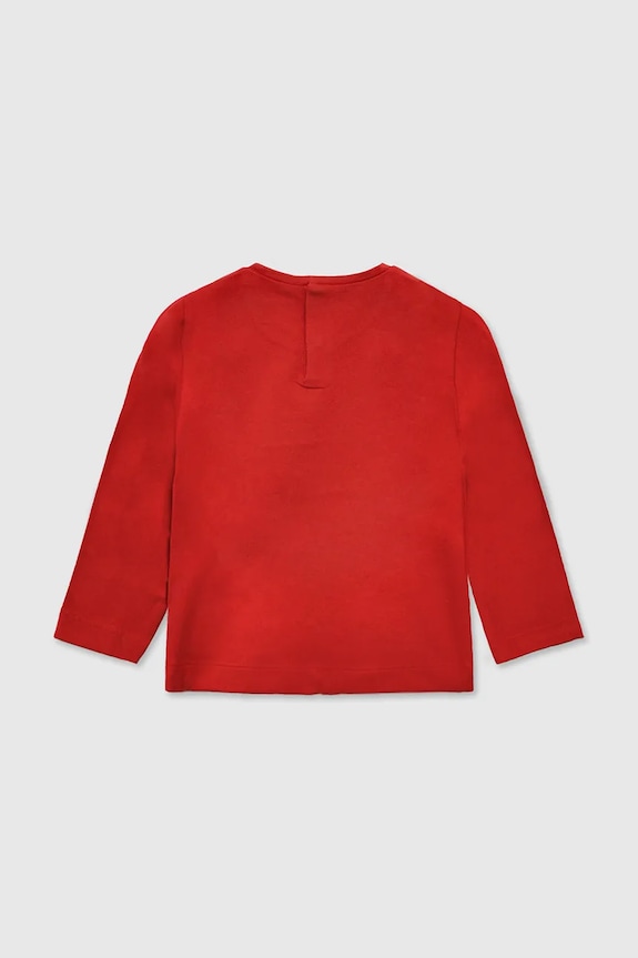 Mayoral longsleeve dziecięcy 116.4D.Baby.9BYA czerwony AW25