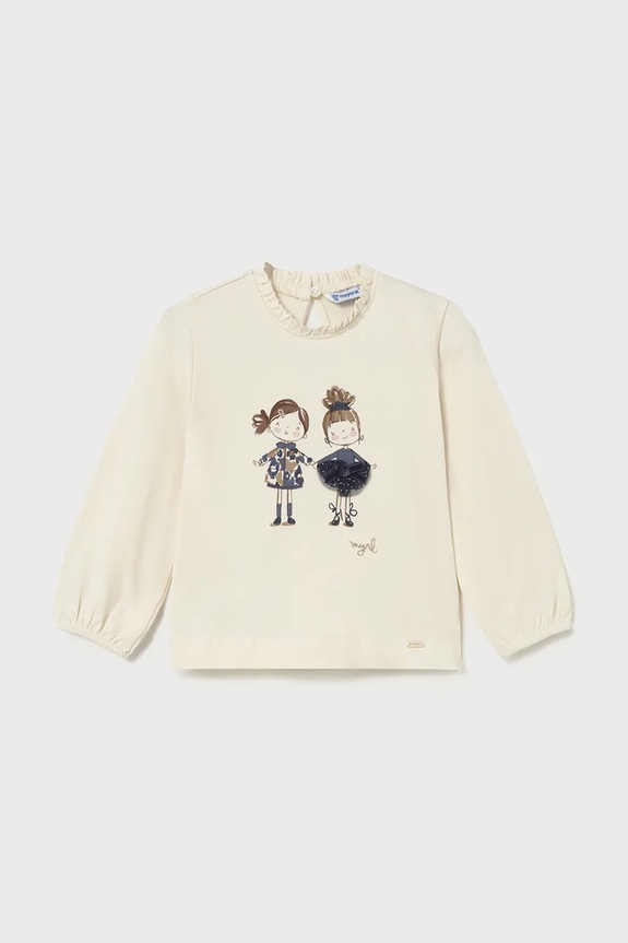 Majica dugih rukava za bebe Mayoral print plava 2075.4A.Baby.9BYA