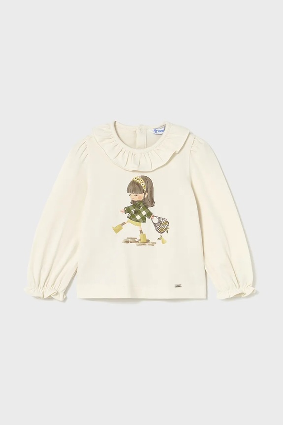 Mayoral longsleeve copii print verde 2076.4C.Baby.9BYA