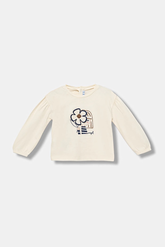 Dziewczynka Mayoral longsleeve bawełniany 2078.4G.Baby.9BYA niebieski