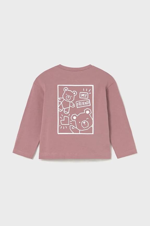 Mayoral longsleeve niemowlęcy 2079.4H.Baby.9BYA różowy AW25