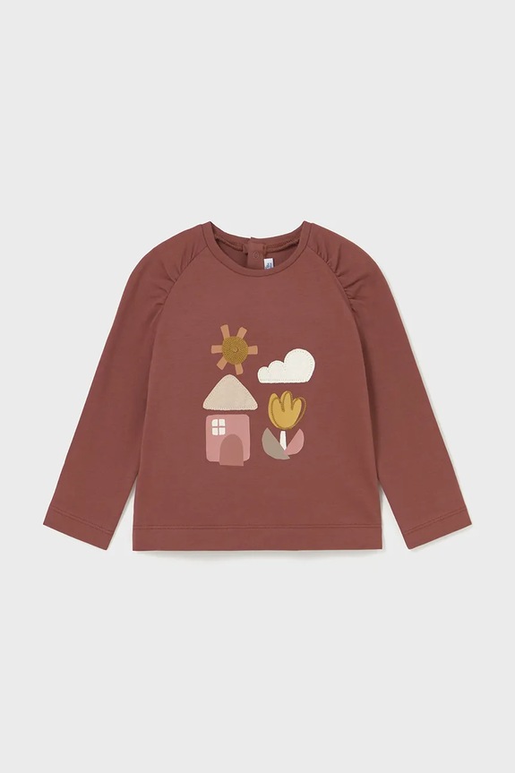 Mayoral longsleeve z elastanem czerwony 2081.4L.Baby.9BYA