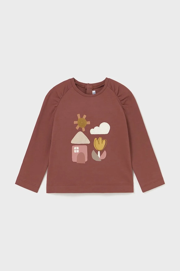 Mayoral longsleeve z elastanem czerwony 2081.4L.Baby.9BYA