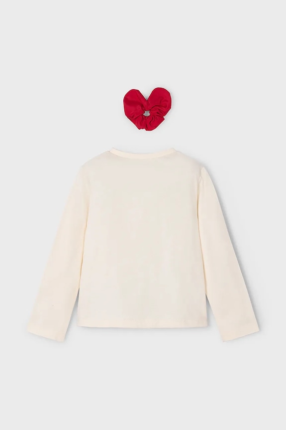Fete Mayoral longsleeve din bumbac 4008.6F.Mini.9BYA rosu