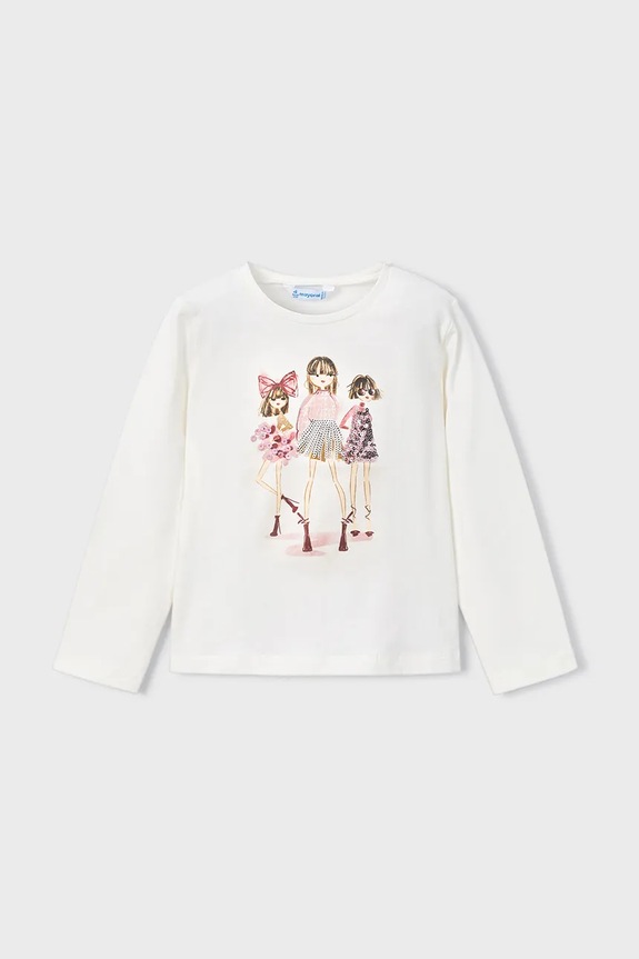 Mayoral longsleeve 4011.6L.Mini.9BYA beżowy AW25