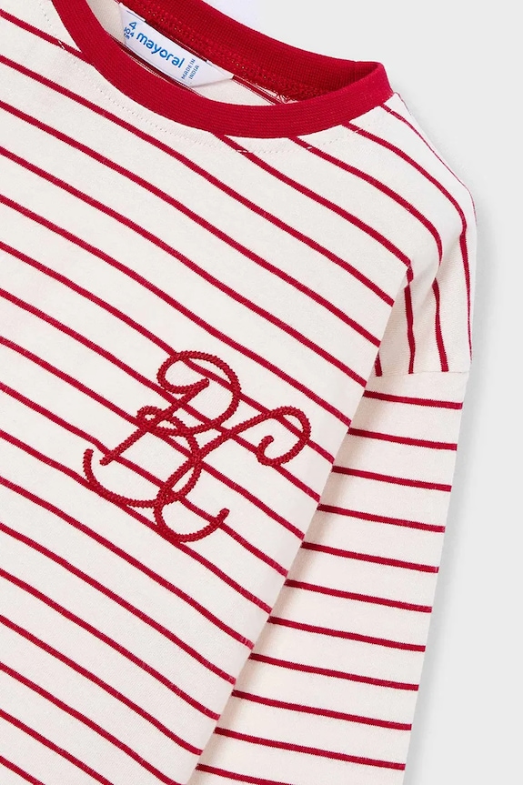 Pamučna majica dugih rukava Mayoral crvena 4013.6N.Mini.9BYA
