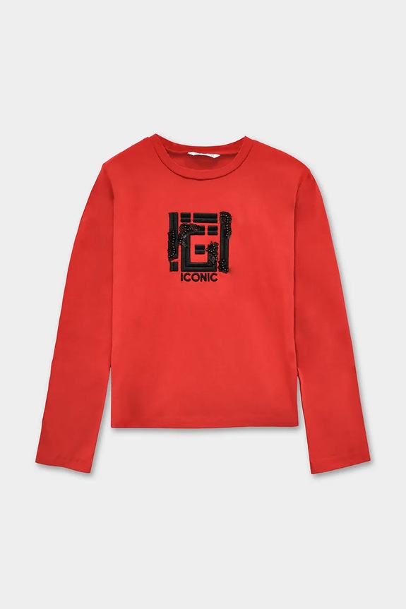 Mayoral longsleeve dziecięcy pozostałe czerwony 7018.8B.Junior.9BYA