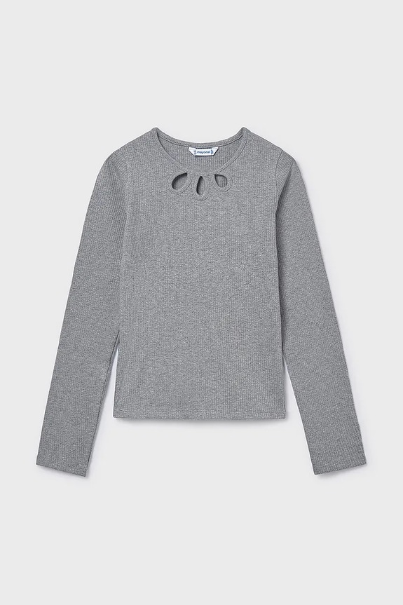 Mayoral longsleeve okrągły szary 7022.8F.Junior.9BYA