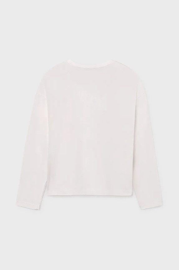 Dziewczynka Mayoral longsleeve dziecięcy 7028.8K.Junior.9BYA beżowy