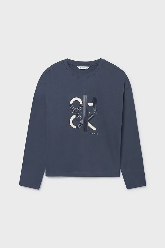 Dječja majica dugih rukava Mayoral 7028.8K.Junior.9BYA plava AW25