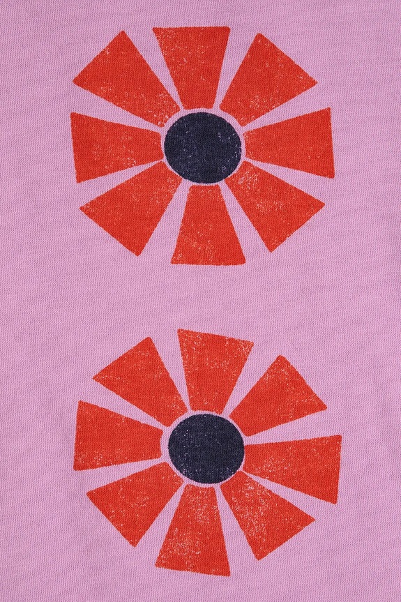 Dziewczynka Bobo Choses longsleeve bawełniany dziecięcy Kaleidoscope 225AC011 fioletowy