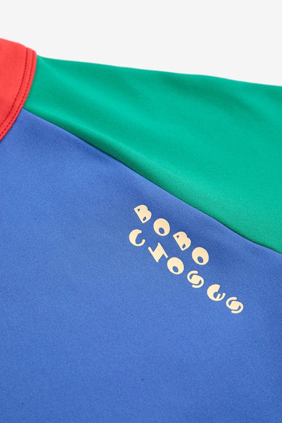 Bobo Choses longsleeve dziecięcy Color Block niebieski 225AC027