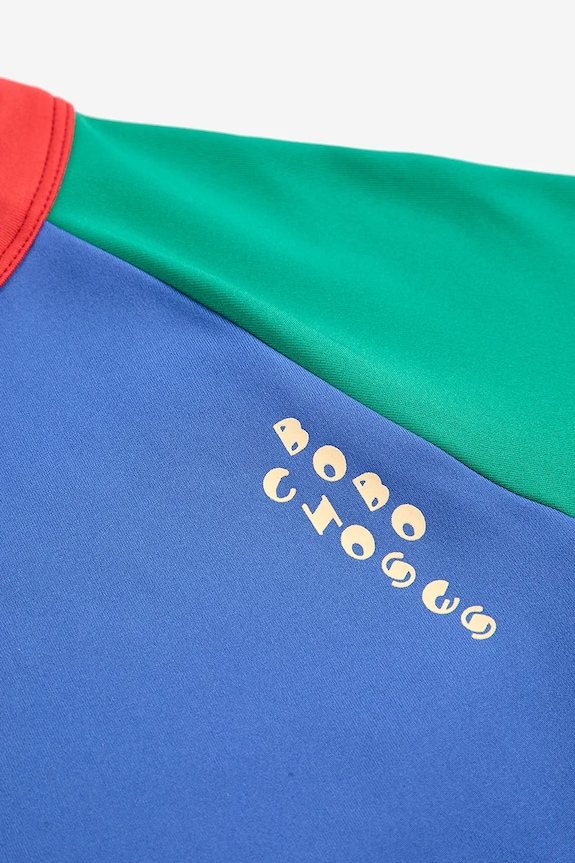 Bobo Choses longsleeve dziecięcy Color Block niebieski 225AC027