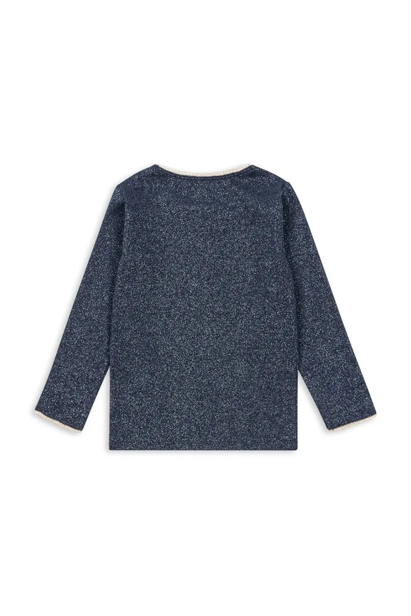 Detské tričko s dlhým rukávom Konges Sløjd ROLI BLOUSE KS103967.9BYA tmavomodrá AW25