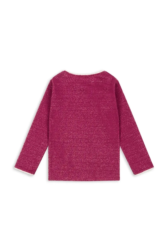 Konges Sløjd longsleeve dziecięcy ROLI BLOUSE KS103967.9BYA bordowy AW25