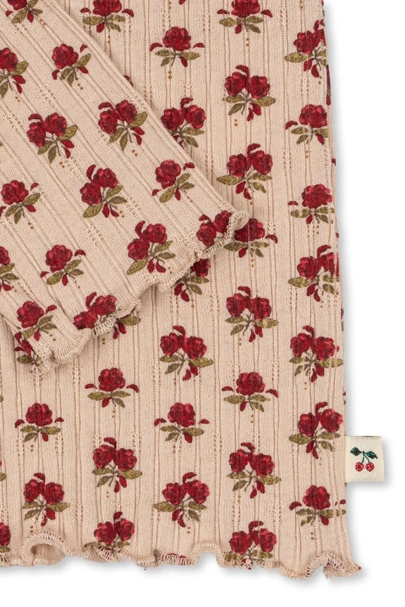 Detské tričko s dlhým rukávom Konges Sløjd NIA BLOUSE GOTS KS103940.9BYA oranžová