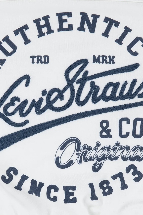 Djevojčice Dječja majica dugih rukava Levi's VARSITY LS TEE 3EN503 bijela
