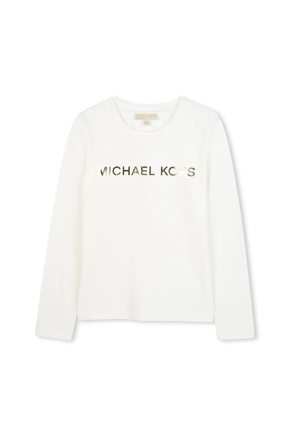 Detské tričko s dlhým rukávom Michael Kors bavlna biela R30488.114.150
