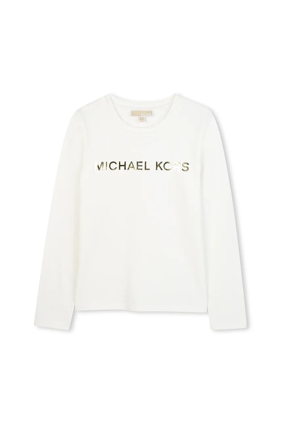 Detské tričko s dlhým rukávom Michael Kors bavlna biela R30488.114.150