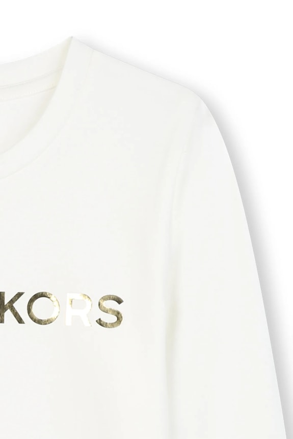 Dievča Detské tričko s dlhým rukávom Michael Kors R30488.114.150 biela