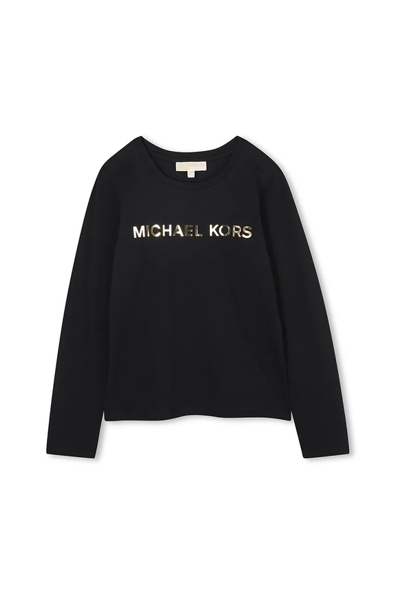 Detské tričko s dlhým rukávom Michael Kors bavlna čierna R30488.114.150
