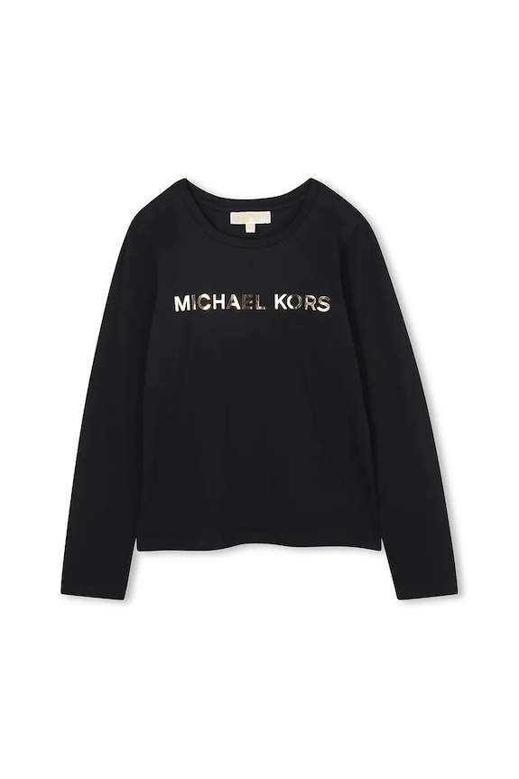 Detské tričko s dlhým rukávom Michael Kors bavlna čierna R30488.114.150