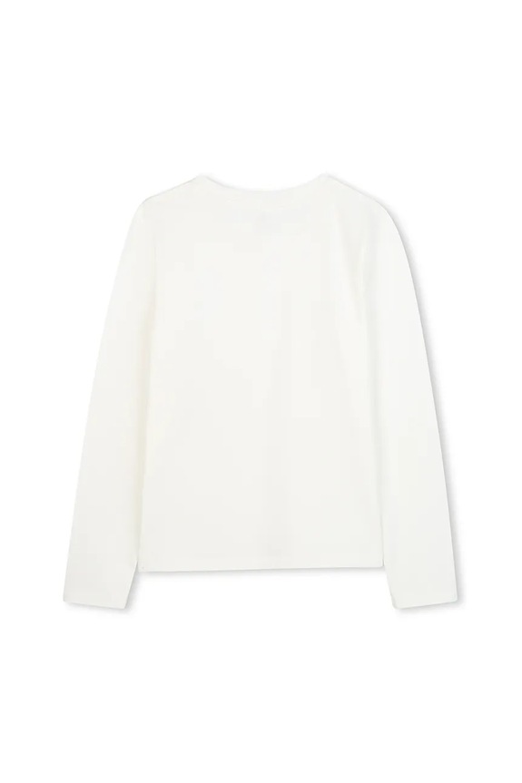 Dječja majica dugih rukava s pamukom Michael Kors R30488.102.108 bijela AW25