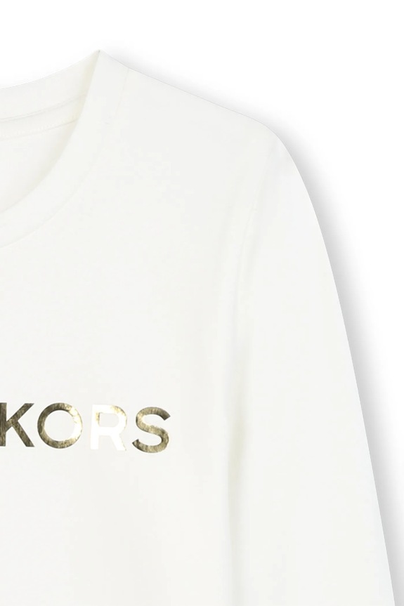 Djevojčice Dječja majica dugih rukava s pamukom Michael Kors R30488.102.108 bijela