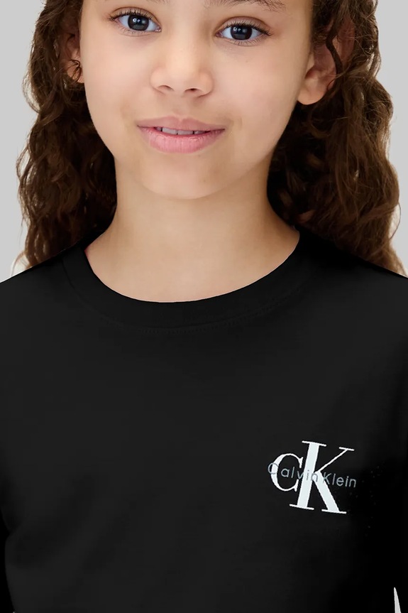 Calvin Klein Jeans longsleeve in cotone bambino/a IU0IU00717.104.116.9BYA nero