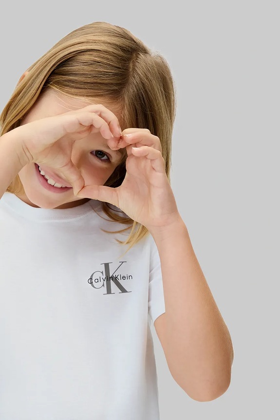 Calvin Klein Jeans t-shirt in cotone per bambini IU0IU00719.104.116.9BYA